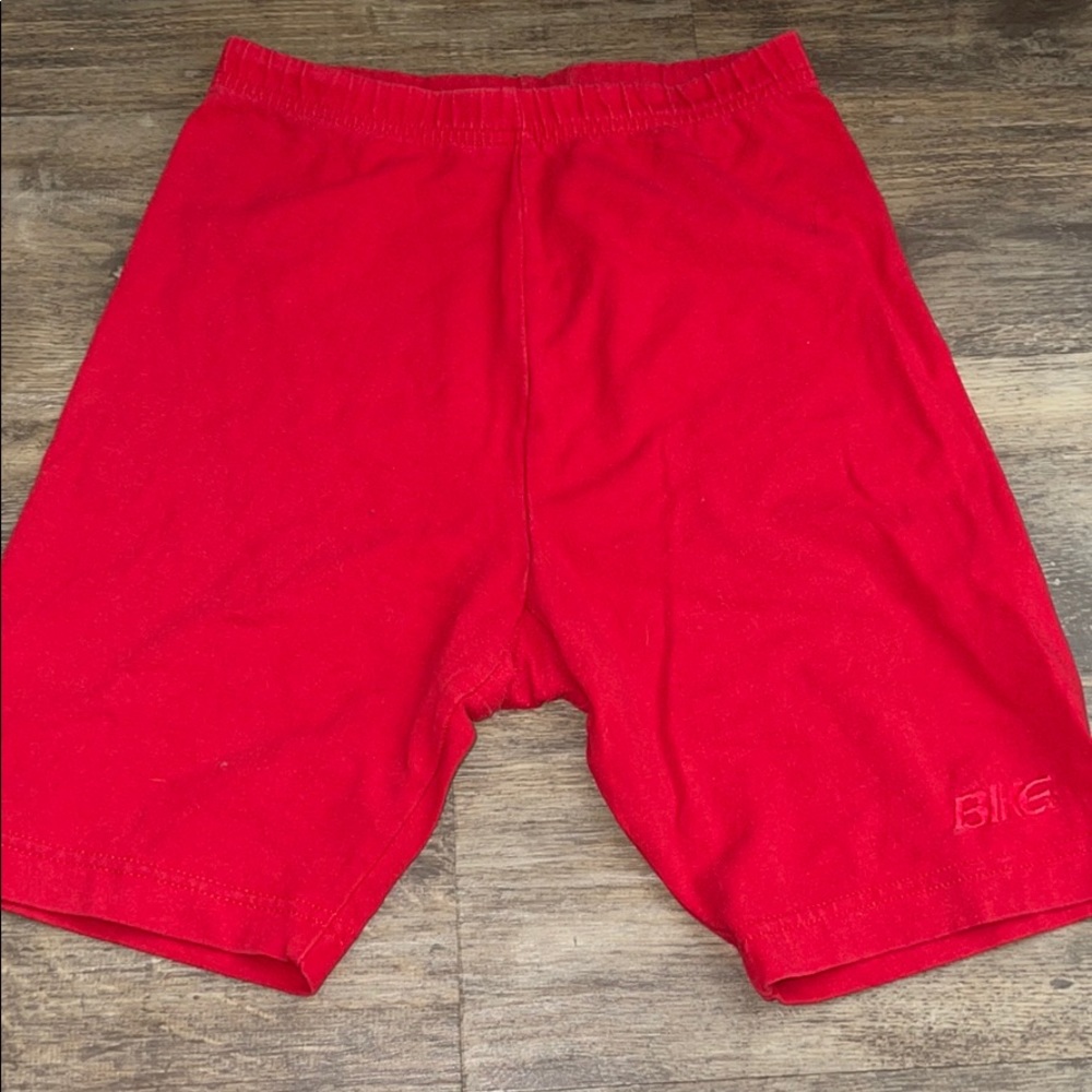Red Biker shorts